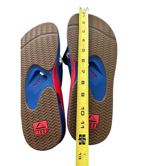 Reef Fanning X MLB Men's Flip Flop Sandals Chicago Cubs Bottle Opener NWT - Picture 7 of 10